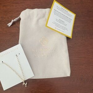 NWT Kendra Scott Gold N Initial Necklace